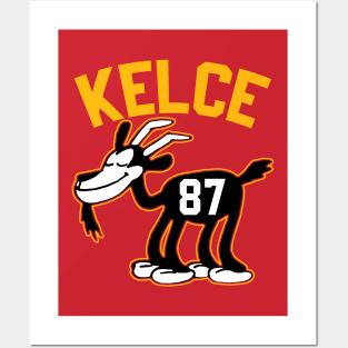 Kelce GOAT, Steamboat Willie Goat Posters and Art